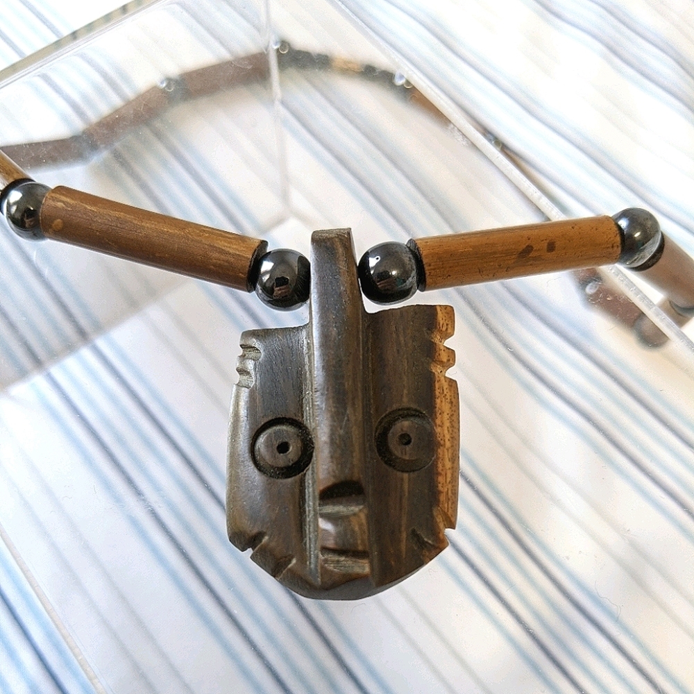 Handmade Bamboo/Wooden/Metal Ecuadorian Necklace